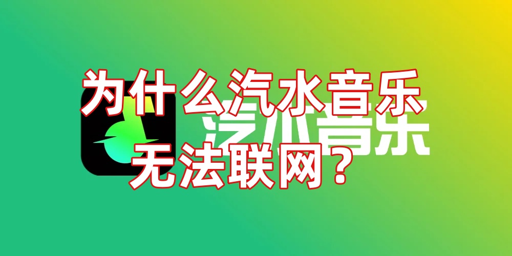 为什么汽水音乐无法联网？